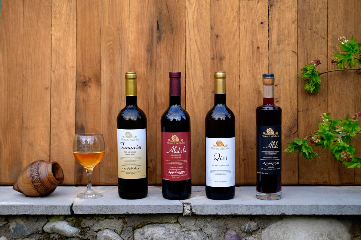 georgian family cellar alabela with traditional qvevri premium wine